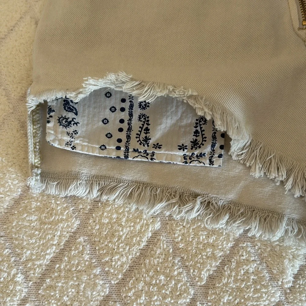 We the Free, Free People cream shorts overalls - Picture 3 of 5